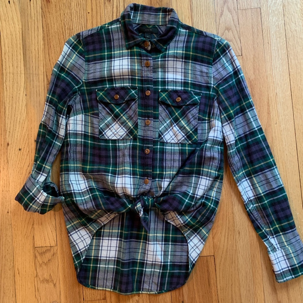 Plaid JCrew Button Down Shirt
